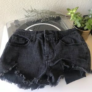 Black mossimo high rise festival shorts